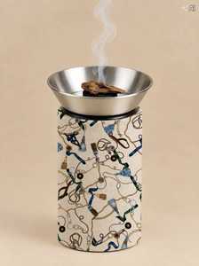 Brûleur d'encens en bois avec bol en acier inoxydable pour Bakhoor et Oud arabes - Product Image 4
