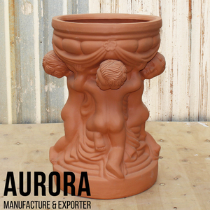 Pots de fleurs en terre cuite décoratifs d'intérieur du Vietnam, fournisseur vietnamien de poteries - Product Image 2