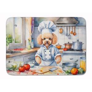 Poodle the Chef Memory Foam <b>Kitchen</b> <b>Mat</b> Machine Washable Anti-Fatigue Cushion Comfort Bath <b>Mat</b> or <b>Kitchen</b> Rug - Product Image 1