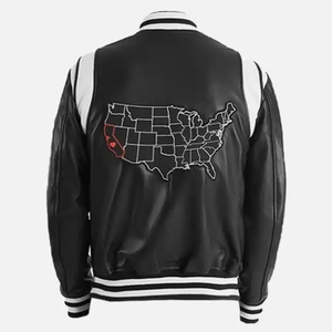 2026 Customized Leather <b>for</b> Bomber Heavy <b>Baseball</b> <b>Jacket</b> <b>Men</b> College Genuine Stand Winter Waterproof Eco-Friendly OEM Service - Product Image 2