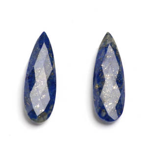 Perles en vrac de Lapis Lazuli naturel en forme de poire 10x30mm, calibrées, pour la fabrication de boucles d'oreilles DIY - Product Image 1