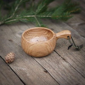 Taza Kuksa Hecha a Mano, Taza de Madera de Bajo Precio con Acabado Liso para Café, Té, Aventuras al Aire Libre y Uso Diario a un Precio Accesible - Product Image 5