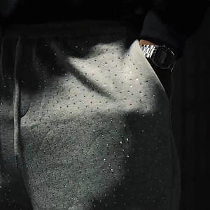 Pantalones Deportivos con Pedrería, Diseño Galaxy, Decorados con Cristales, Estilo Urbano, Personalizables, Joggers - Product Image 4