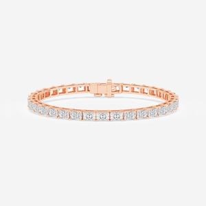Pulsera de tenis de diamantes cultivados en laboratorio Radiant de 10 quilates, de 7 pulgadas, de lujo, brillante, regalo de joyería para mujer - Product Image 2