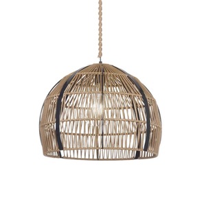 Vietnamese Handicraft Woven Rattan Pendant Lamp <b>Shade</b> Round Boho Style Eco-Friendly <b>Light</b> Cover for Home Decor - Product Image 3