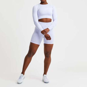 Shorts Deportivos Ligeros para Mujer, 100% Algodón, Elásticos en 4 Direcciones, Transpirables, de Secado Rápido, Cintura Elástica, Personalizables OEM - Product Image 2