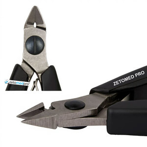 กรรไกรตัดข้าง ZETOMED PRO Precision 7190 หัวเรียวบาง ตัดแบบกึ่งเรียบ ไมโครเบเวล ป้องกันไฟฟ้าสถิตย์ ด้ามจับปลอดภัย ผลิตจากสแตนเลสสตีล สำหรับงานเครื่องประดับ - Product Image 4