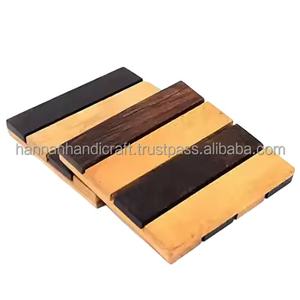 Posavasos de madera epoxi con brillantina, hechos a mano, coloridos, elegantes, decoración brillante para la mesa, accesorios de madera con estilo. - Product Image 4