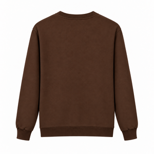 Sudadera de cuello redondo negra para hombre, informal, de manga larga, 100% algodón polar - Product Image 2