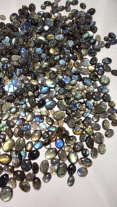 Natural AAA Multi Flash Labradorite Oval Calibrated Cabochon Loose Gemstone for Jewelry Making Ring Size Semiprecious <b>Stone</b> - Product Image 4