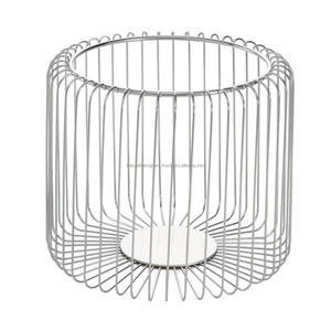 Home Decorative Blue Coated Iron <b>Wire</b> <b>Basket</b> Multifunctional <b>Storage</b> Household Beverage Collectable Large <b>Basket</b> Newest by TCD - Product Image 2