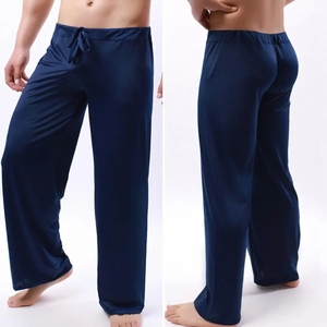Wholesale <b>Men</b> Sports <b>Trousers</b> <b>Men</b> Clothing <b>Yoga</b> Pants Low Waist Drawstring Straight Loose Thin Sports Comfortable Elastic Waist - Product Image 5