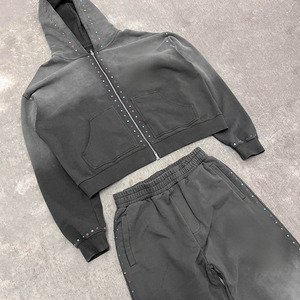 Elite men's acid washed tracksuits. Modern contrast-panel zip jackets and matching <b>joggers</b> in high-stretch tech fabric. - Product Image 4