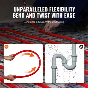 Tubo Flessibile in Plastica PEX-a da 3/4 di Pollice, 2 x 100 Piedi di Lunghezza, per Linee Acqua Calda/Fredda, Facile Installazione - Product Image 4