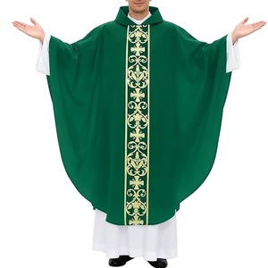 Nuevo Estilo 2026, Túnica de Sacerdote Personalizada en Color Morado, Vestimenta Litúrgica Bordada, Uniforme de Clérigo Transpirable - Product Image 3