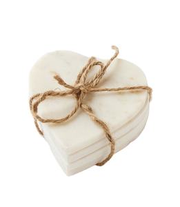 Sous-verres ronds décoratifs en marbre, sous-verres en ardoise naturelle noire, accessoires pour la cuisine et les restaurants - Product Image 1