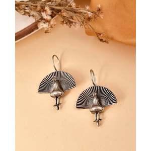Boucles d'oreilles fines en argent 925 Meera Jaipur Luxury pour mariage et soirée - Product Image 3