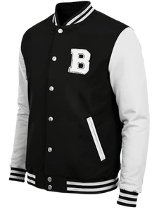 Chaqueta Varsity Letterman para Hombre, Cuerpo de Lana, Mangas de Cuero Sintético, Chaqueta Bomber de Béisbol, Personalizada, OEM, ODM, Venta al Por Mayor - Product Image 6