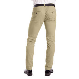 Pantalones de Vestir de Pana para Hombre, Cintura Media, Pierna Recta, Estilo Casual de Negocios, Corte Ajustado, Transpirables, Verano, Servicio Personalizado OEM, Venta al Por Mayor - Product Image 3