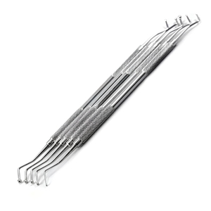 Instrumentos Dentales de Acero Inoxidable: Pluggers de Bola Compuesta con Agarre Moleteado, Herramientas Restauradoras Manuales Ø 0.6-3.2 mm, DE-947 a DE-961 - Product Image 5