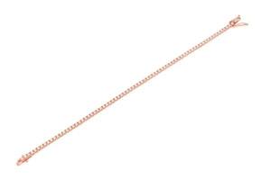 Yellow Gold Diamond Tennis <b>Bracelet</b> Round Brilliant Cut Channel Setting Classic Unisex Jewelry Everyday Wear - Product Image 2