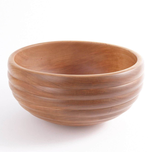 Bol de service en bois d'acacia fait main, écologique, naturel et massif, pour salade, fruits, mélange, vaisselle de cuisine, sans danger pour les aliments, vente en gros - Product Image 5