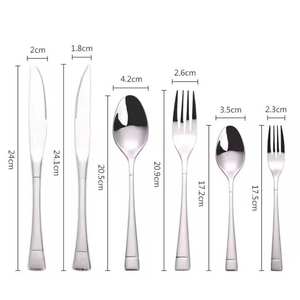 Ensemble de couverts en acier inoxydable robuste |   Vaisselle de haute résistance pour banquets, cafés et restaurants - Product Image 6