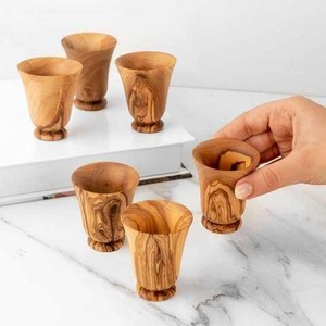 Mug à bière et à café en bois fait main – Verre à boire en bois rustique naturel pour le thé, les boissons froides, le bar et la maison - Product Image 6
