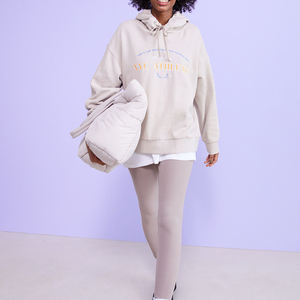 Women Sweatshirt Hoodie Long Sleeve Pullover Top Wholesale Women's Clothing Color <b>Block</b> Hoodies Thick Women Hoodie - Product Image 1