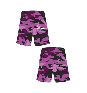 Pantalones Cortos de Baloncesto Personalizados con Estampado de Tiburón Morado para Hombre, Pantalones Deportivos Transpirables de Malla, Ropa Deportiva de Verano con Logotipo Impreso al por Mayor - Product Image 1