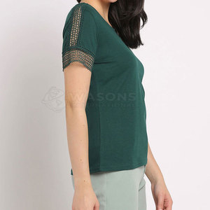 Camiseta de Punto Casual de Verano para Mujer, Diseño 2026, Alta Calidad, 100% Algodón, Transpirable, de Secado Rápido, Manga Corta, WASONS - Product Image 3