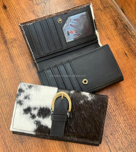 ใหม่กระเป๋าสตางค์หนังวัวแท้ทำด้วยมือแท้สำหรับผู้หญิงกระเป๋าสตางค์แบบบางกระเป๋าคลัทช์หนังคุณภาพสูงแบบตะวันตก - Product Image 6