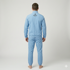 Meilleures ventes : Survêtements coupe-vent personnalisés en gros pour hommes, ensemble deux pièces en nylon imperméable avec fermeture éclair pour garçons - Product Image 5