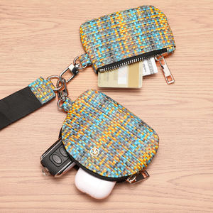 Women and Girls Designer PU <strong>Zip</strong> <strong>Around</strong> Dual Pouch Wristlet Keychain Wallet <strong>Small</strong> Coin <strong>Purse</strong> - Product Image 3