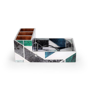 Porta Cubiertos de Madera Hecho a Mano de Lujo, Soporte de Almacenamiento Multiusos para Cocina con Elegante Diseño Impreso - Product Image 5
