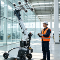 Robot autopropulsé pour l'installation de vitres de façade, équipement mobile de succion de verre par aspiration