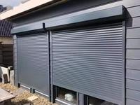 AS2047 ATMOS Volet roulant électrique moderne pour maison, en alliage d'aluminium, sécurité, fenêtre à ouverture verticale, motif résistant au vent, extérieur