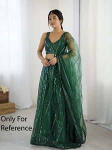 Robe de mariée Lehnga Choli pour filles fête robe de mariée Lehenga Choli au prix de gros avec tissu Georgatte - Product Image 1