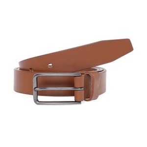 Cinturón de cuero casual para hombre, estilo vintage, hecho a mano, con acabado en color canela, adecuado para uso formal o informal. - Product Image 2