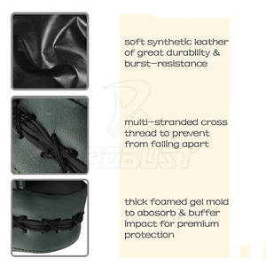 Pads de frappe en cuir légers avec évacuation de l'humidité et fermeture auto-agrippante pour l'entraînement de boxe – Rembourrage robuste et manipulation facile - Product Image 3