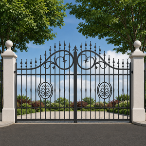 La puerta de hierro personalizada perfecta ofrece un majestuoso diseño de puerta metálica, fabricada con elegancia para mejorar completamente el valor de su hogar. - Product Image 3