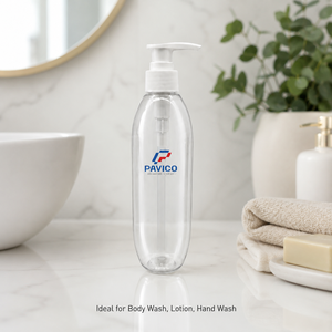 Botella de Plástico PET Transparente de 230 ml con Bomba para Champú, Gel de Ducha, Loción, Fabricante de Envases Cosméticos en Vietnam - Product Image 4
