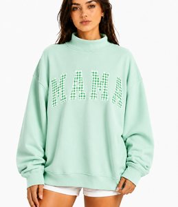 Sweat-shirt à col montant pour femme, prix bas, bonne qualité, 100% coton, léger, respirant, écologique, séchage rapide, hiver - Product Image 6