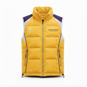 Men's <b>Yellow</b> <b>Puffer</b> Sleeveless Quilted Winter <b>Jacket</b> Stand Collar ONEAPEX Full Zip Warm Casual Outdoor Streetwear Outerwear - Product Image 6