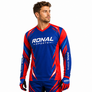 เสื้อเจอร์ซีย์มอเตอร์ไซค์คุณภาพสูงยอดนิยมสำหรับนักขี่มอเตอร์ไซค์ MTB MX BMX ดาวน์ฮิลล์ โมโตครอส เสื้อยืดขี่มอเตอร์ไซค์ มีทุกขนาดที่ดีที่สุด - Product Image 3
