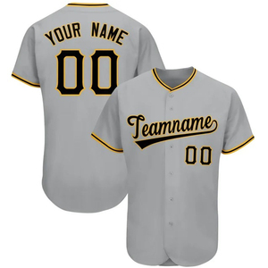 Maillots de baseball personnalisés en gros OEM, t-shirts unisexes, sublimation, tissu respirant en coton/bambou, couleurs personnalisées, logo, hip hop - Product Image 2