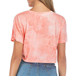 High Quality Women Best Material Polyester Cotton T-Shirt O Neck Casual Street Style Breathable and Regular Fit for Summer Shirt - Product Image 6