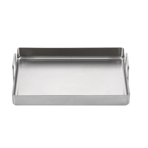 Bandeja Rectangular Metálica para Servir con Asas, Bandeja Profunda de Acero Inoxidable para Alimentos, para Cocina, Restaurante y Catering - Product Image 4