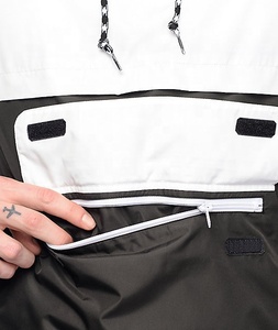 OEM de alta calidad de los hombres a prueba de viento impermeable por encargo chaquetas cortavientos pulóver para los hombres - Product Image 3