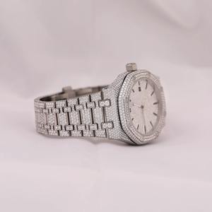 Montre de luxe Hip Hop Moissanite Iced Out, mouvement mécanique VVS, testée au diamant, pour homme - Product Image 1